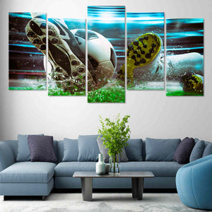 Soccer Kick Wall Art Canvas Print-Stunning Canvas Prints
