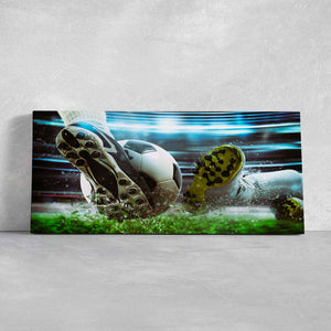 Soccer Kick Wall Art Canvas Print-Stunning Canvas Prints