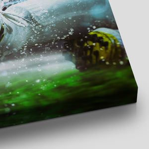 Soccer Kick Wall Art Canvas Print-Stunning Canvas Prints
