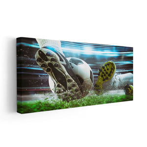 Soccer Kick Wall Art Canvas Print-Stunning Canvas Prints