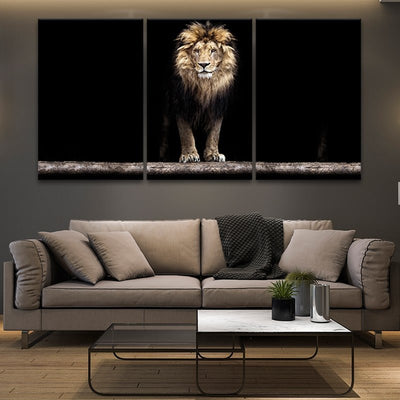 Lion Multi Panel Canvas Wall Art