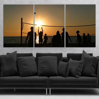 Sunset Beach Voleyball Wall Art-Stunning Canvas Prints