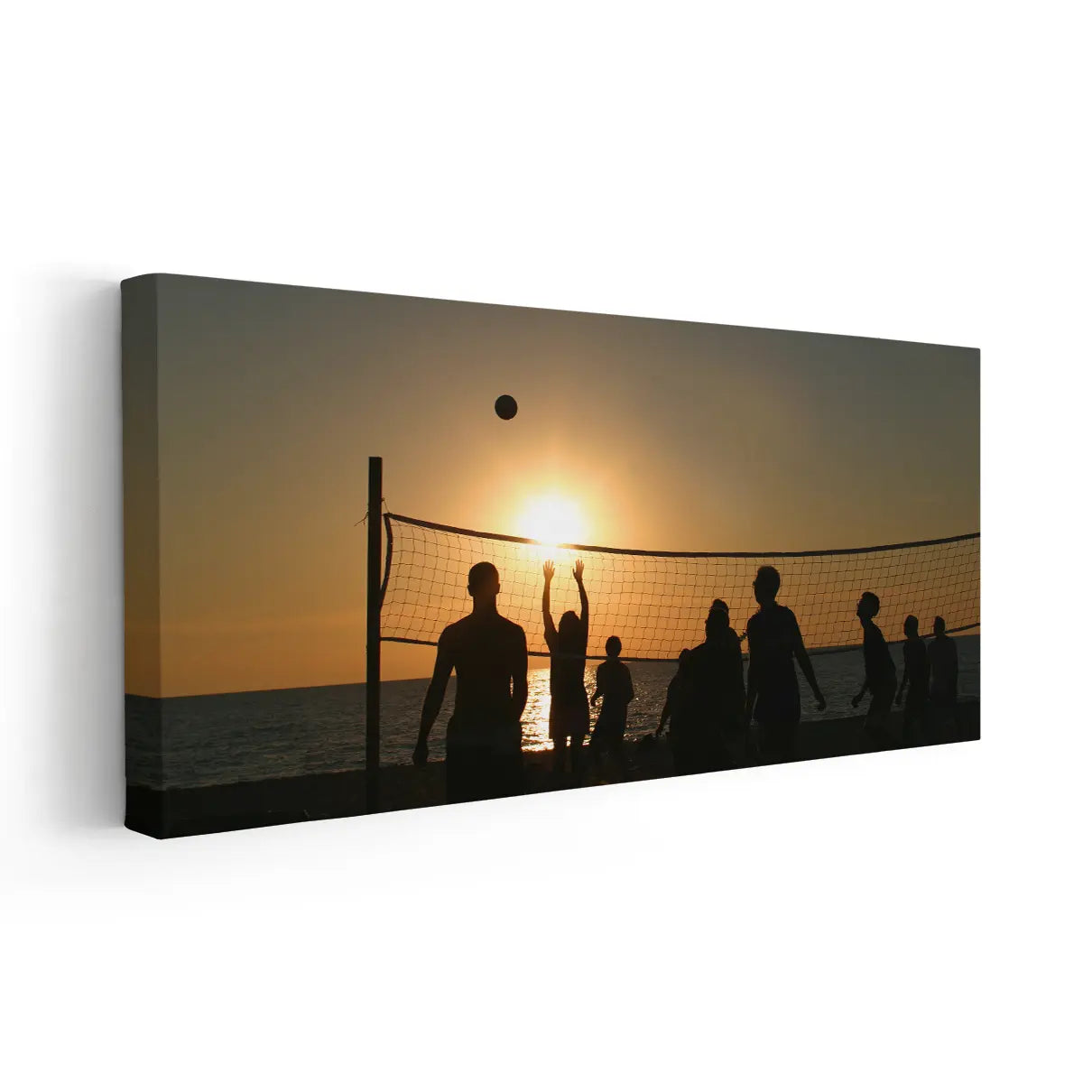 Sunset Beach Volleyball Wall Art Canvas Print-Stunning Canvas Prints
