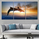 Jumping Dolphins Wall Art Canvas-Stunning Canvas Prints