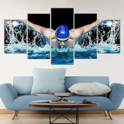 Swimming Man Wall Art