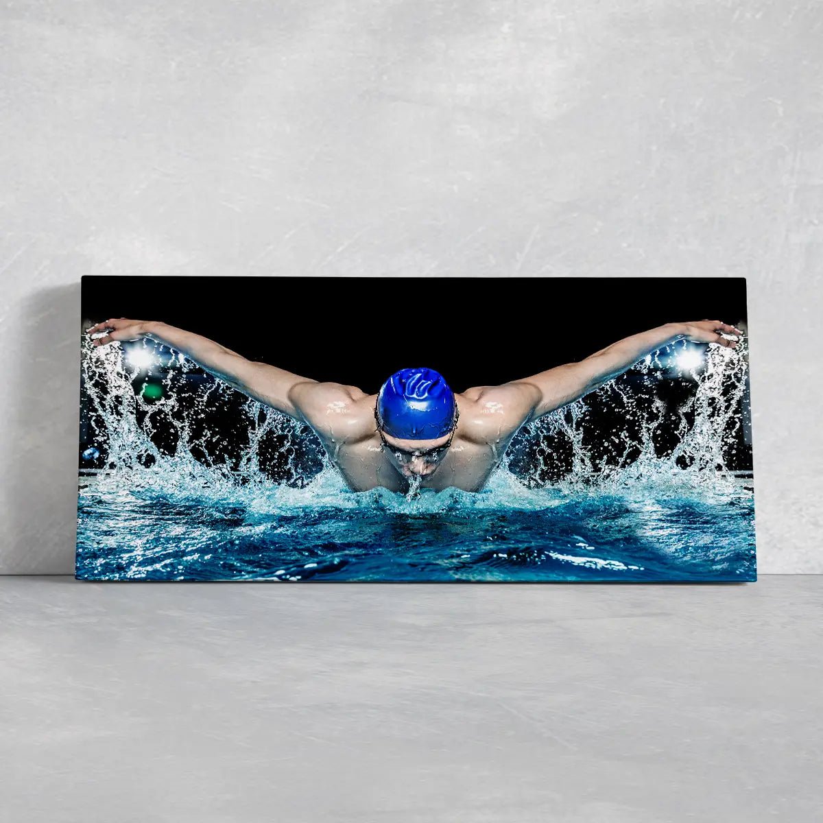 Butterfly Swimmer Wall Art Canvas Print-Stunning Canvas Prints