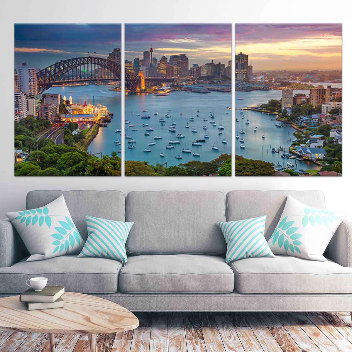 Sydney Australia Skyline Canvas Wall Art-Stunning Canvas Prints