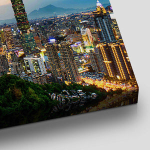 Taipei Skyline Wall Art Canvas-Stunning Canvas Prints