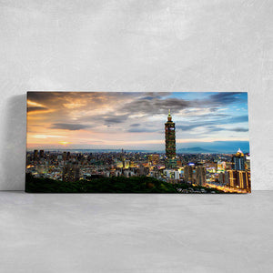 Taipei Skyline Wall Art Canvas-Stunning Canvas Prints