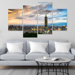 Taipei Skyline Wall Art Canvas-Stunning Canvas Prints