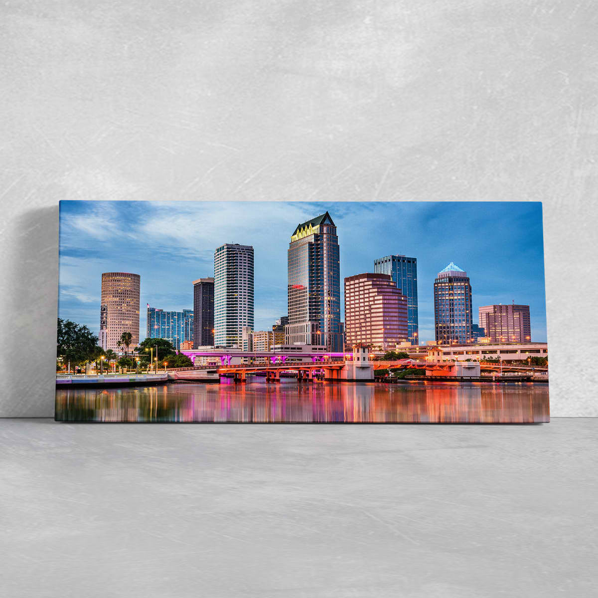 Tampa Skyline Wall Art Canvas-Stunning Canvas Prints