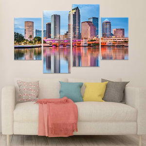 Tampa Skyline Wall Art Canvas-Stunning Canvas Prints