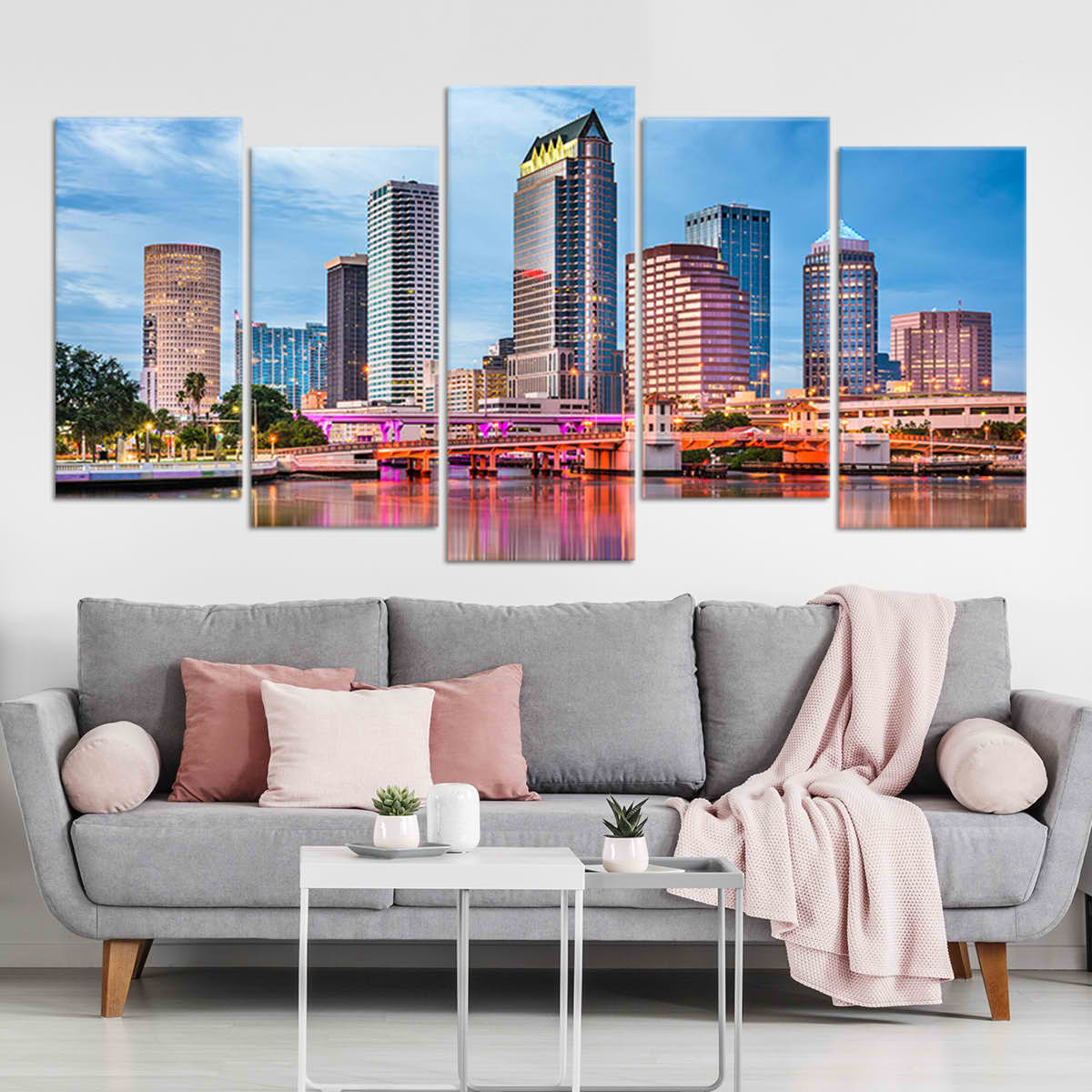 Tampa Skyline Wall Art Canvas-Stunning Canvas Prints