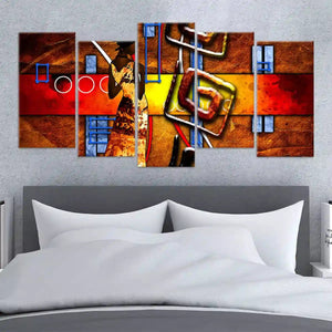 African Abstract Wall Art Canvas Print-Stunning Canvas Prints