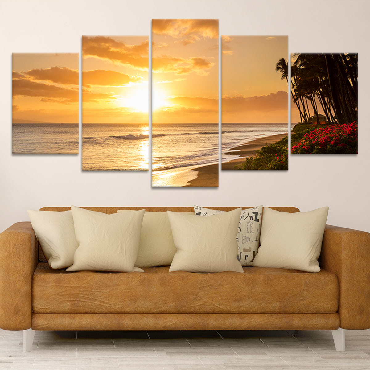 Ocean Photography Print – Relaxing Tropical Sunset Wall Decor
