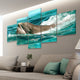 Kissing Dolphins Wall Art Canvas-Stunning Canvas Prints