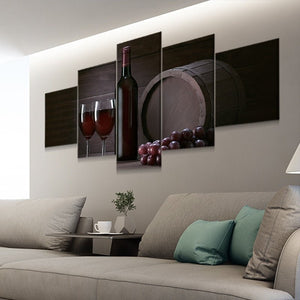 Bold Red Wine Wall Art Canvas Print-Stunning Canvas Prints