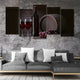 Bold Red Wine Wall Art Canvas Print-Stunning Canvas Prints