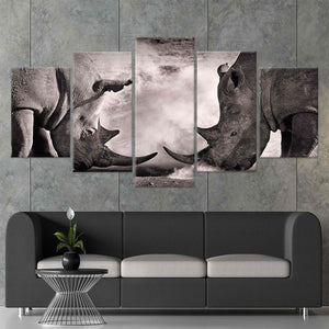 White Rhinoceros Wall Art Canvas-Stunning Canvas Prints
