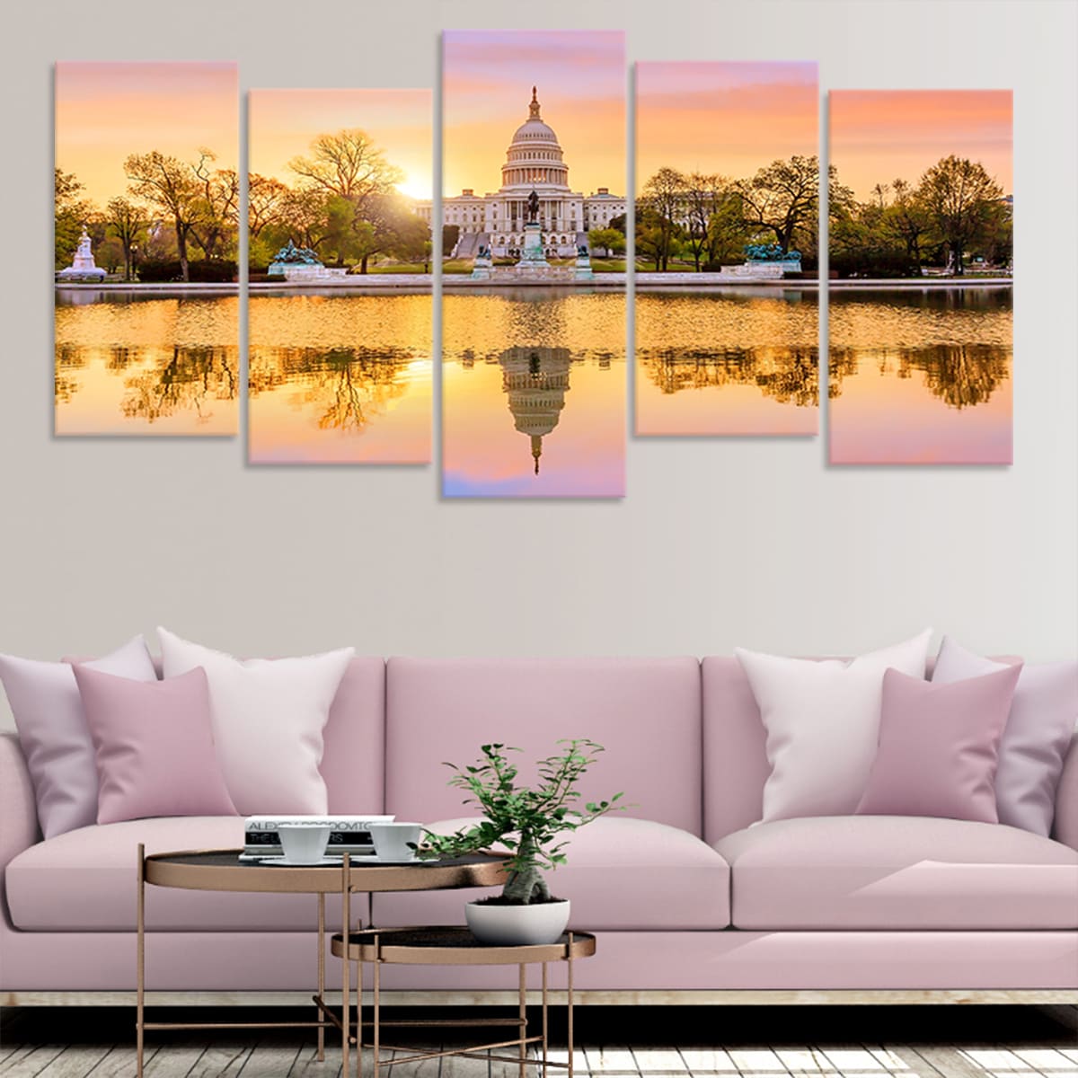 US Capitol Skyline Wall Art Canvas-Stunning Canvas Prints