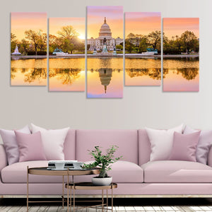 US Capitol Skyline Wall Art Canvas-Stunning Canvas Prints