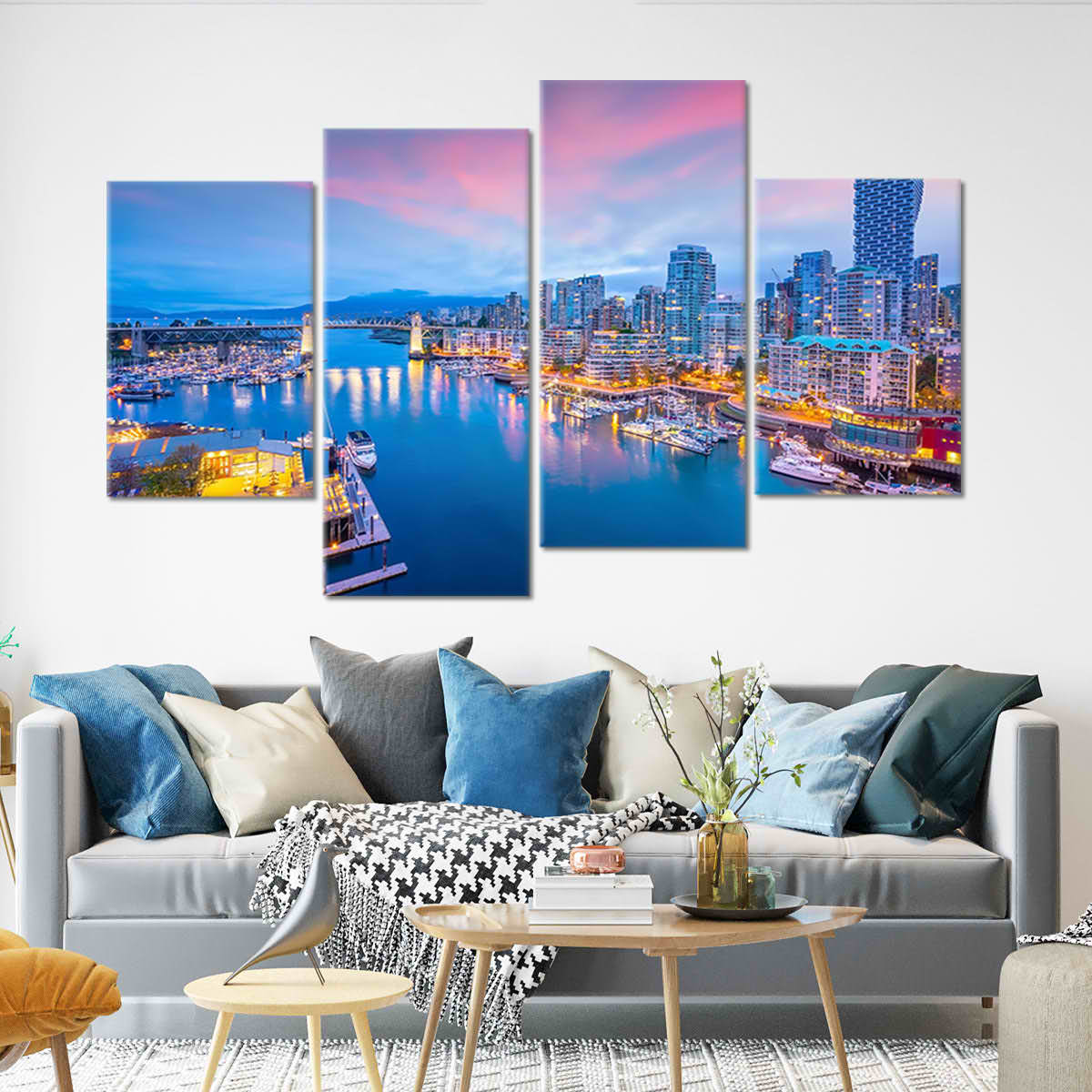 Vancouver Skyline Wall Art Canvas-Stunning Canvas Prints