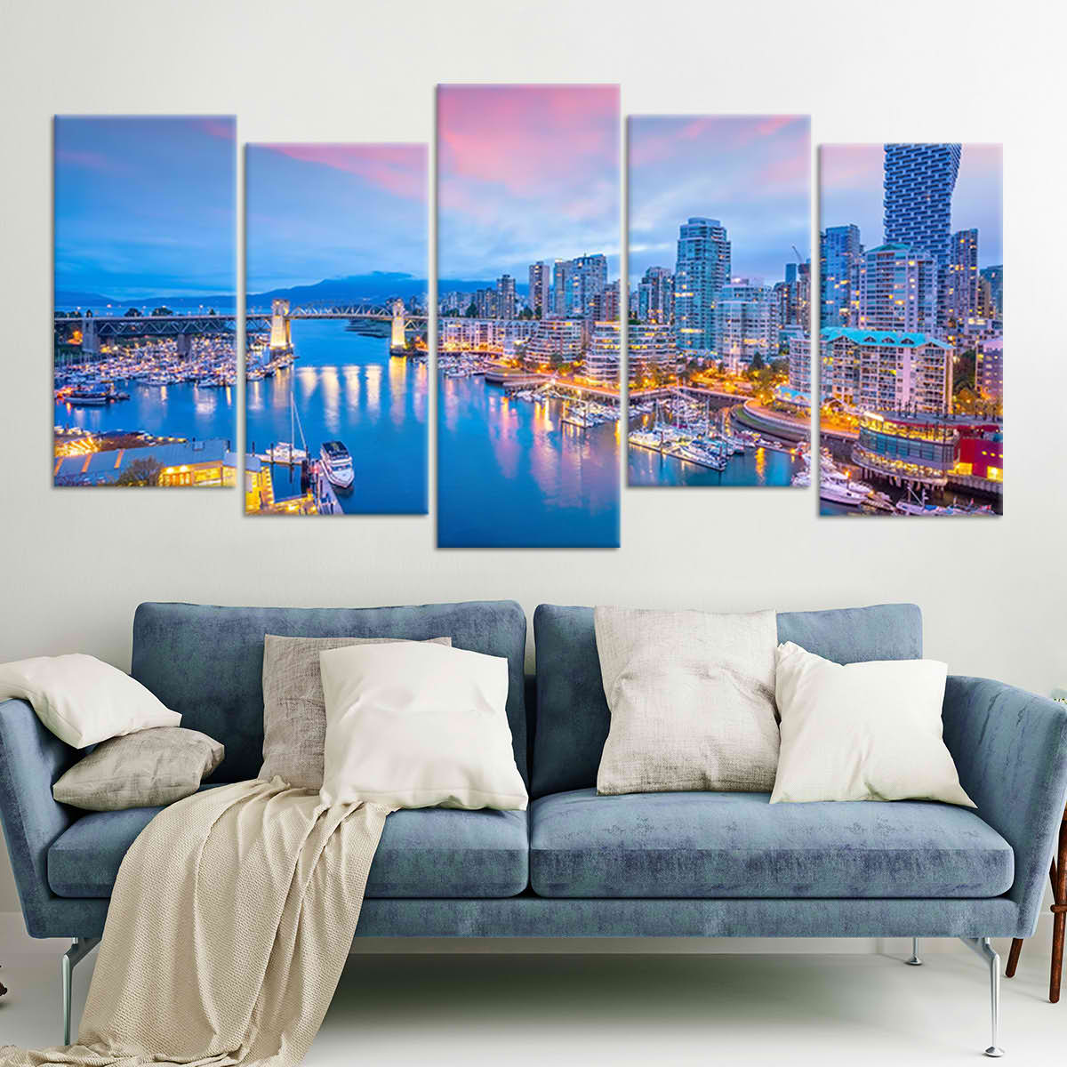 Vancouver Skyline Wall Art Canvas-Stunning Canvas Prints