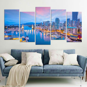 Vancouver Skyline Wall Art Canvas-Stunning Canvas Prints