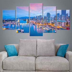 Vancouver Skyline Wall Art Canvas-Stunning Canvas Prints