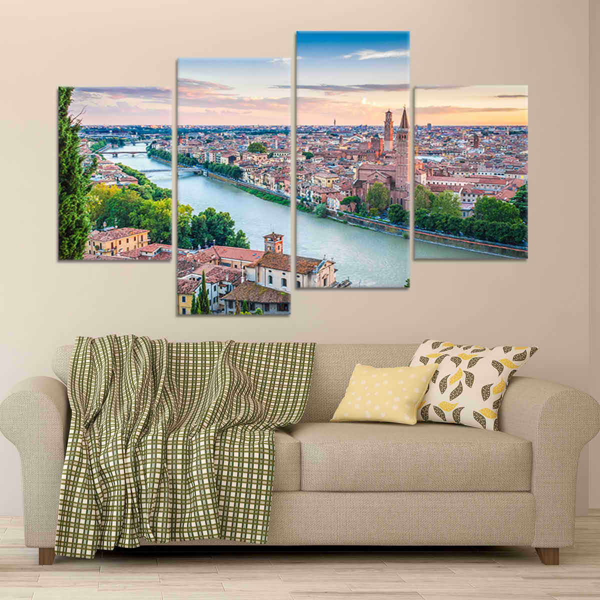 Verona Skyline Wall Art Canvas-Stunning Canvas Prints