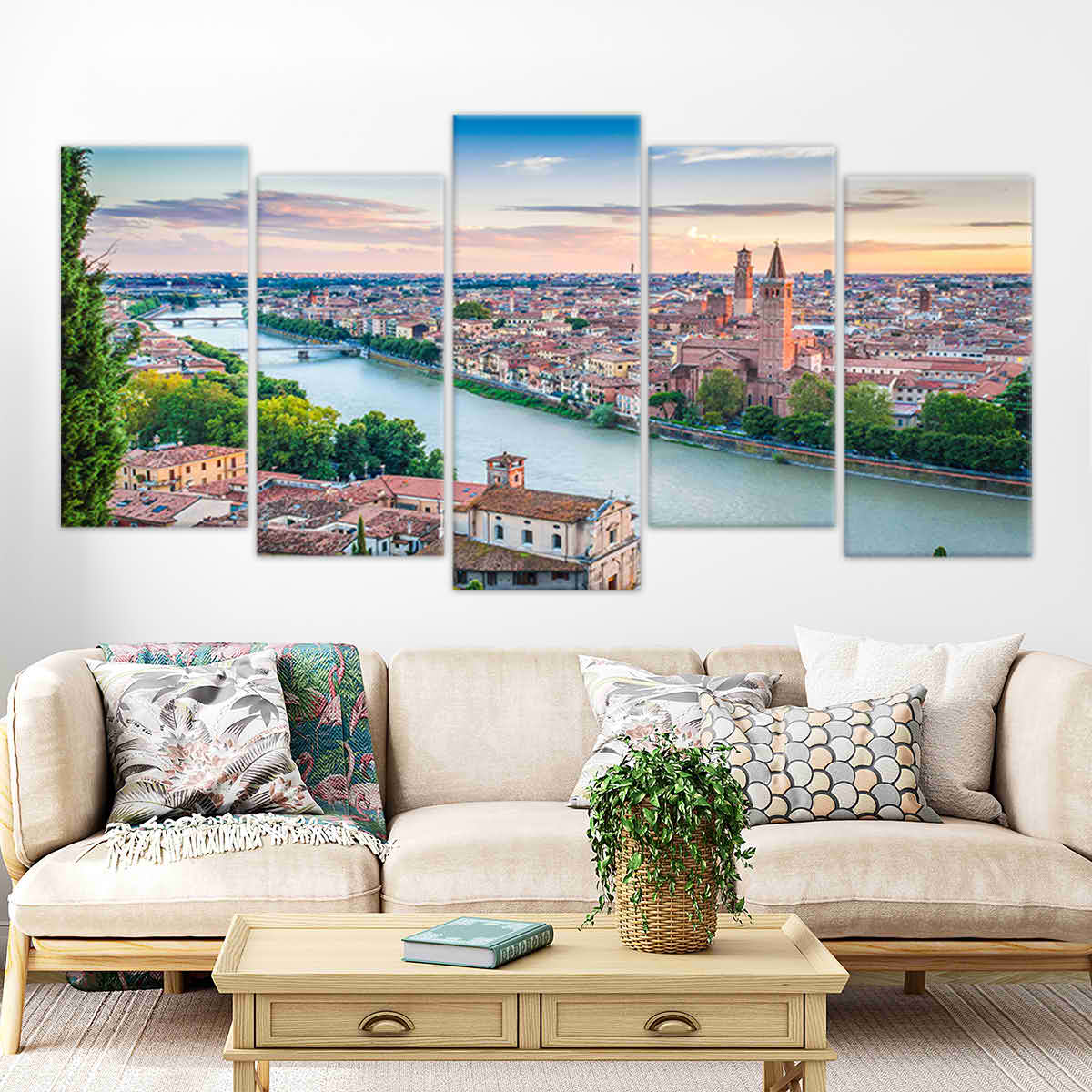Verona Skyline Wall Art Canvas-Stunning Canvas Prints