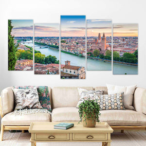 Verona Skyline Wall Art Canvas-Stunning Canvas Prints