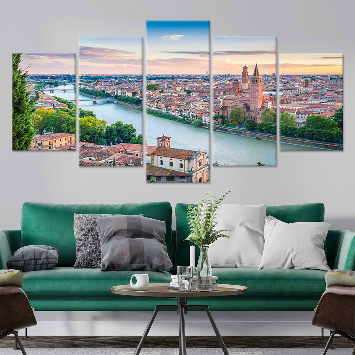Verona Skyline Wall Art Canvas-Stunning Canvas Prints