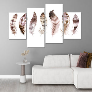 Boho Feathers Wall Art Canvas-Stunning Canvas Prints