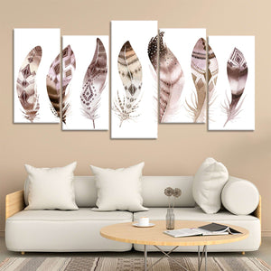 Boho Feathers Wall Art Canvas-Stunning Canvas Prints
