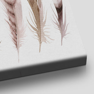 Boho Feathers Wall Art Canvas-Stunning Canvas Prints