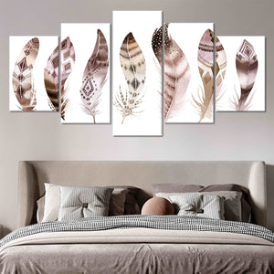 Boho Feathers Wall Art Canvas-Stunning Canvas Prints