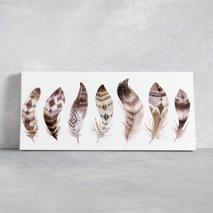 Boho Feathers Wall Art Canvas-Stunning Canvas Prints