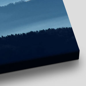 Blue Misty Mountains Wall Art Canvas-Stunning Canvas Prints