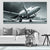 Vintage Aircraft Monochrome Canvas Wall Art Set