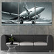 Monochrome Vintage Airplane Wall Art Canvas Print-Stunning Canvas Prints