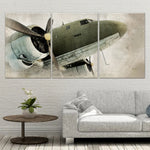 Old Propeller Plane Wall Art-Stunning Canvas Prints