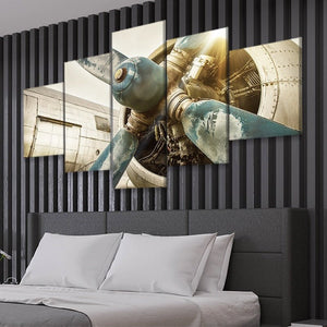 Large Vintage Airplane Propeller Wall Art Canvas Print-Stunning Canvas Prints
