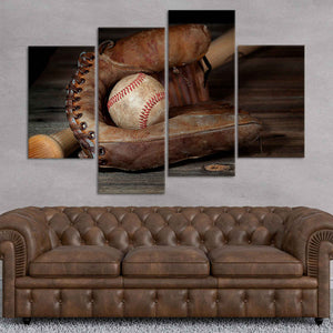 Baseball Mitt Wall Art Canvas Print-Stunning Canvas Prints