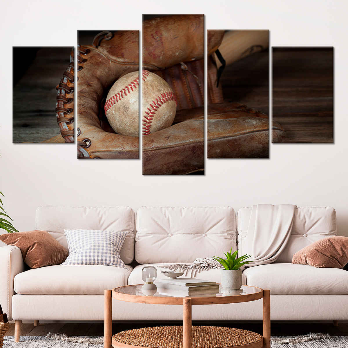 Baseball Mitt Wall Art Canvas Print-Stunning Canvas Prints