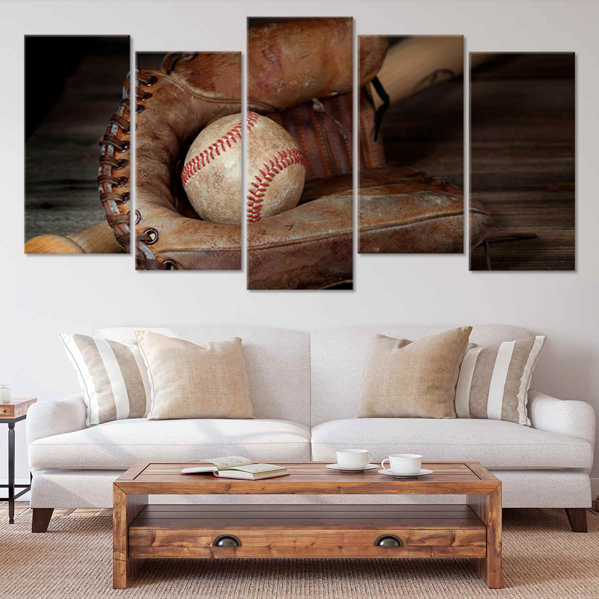 Baseball Mitt Wall Art Canvas Print-Stunning Canvas Prints