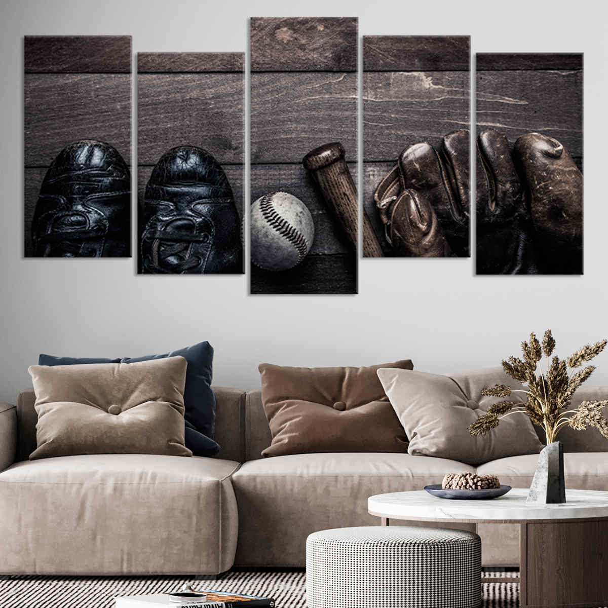 Vintage Baseball Theme Wall Art-Stunning Canvas Prints