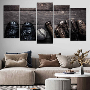 Vintage Baseball Theme Wall Art-Stunning Canvas Prints