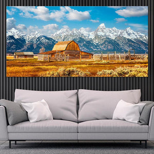 Vintage country barn artwork for rustic home decor