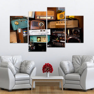 Vintage Boomboxes Wall Art Canvas Print-Stunning Canvas Prints